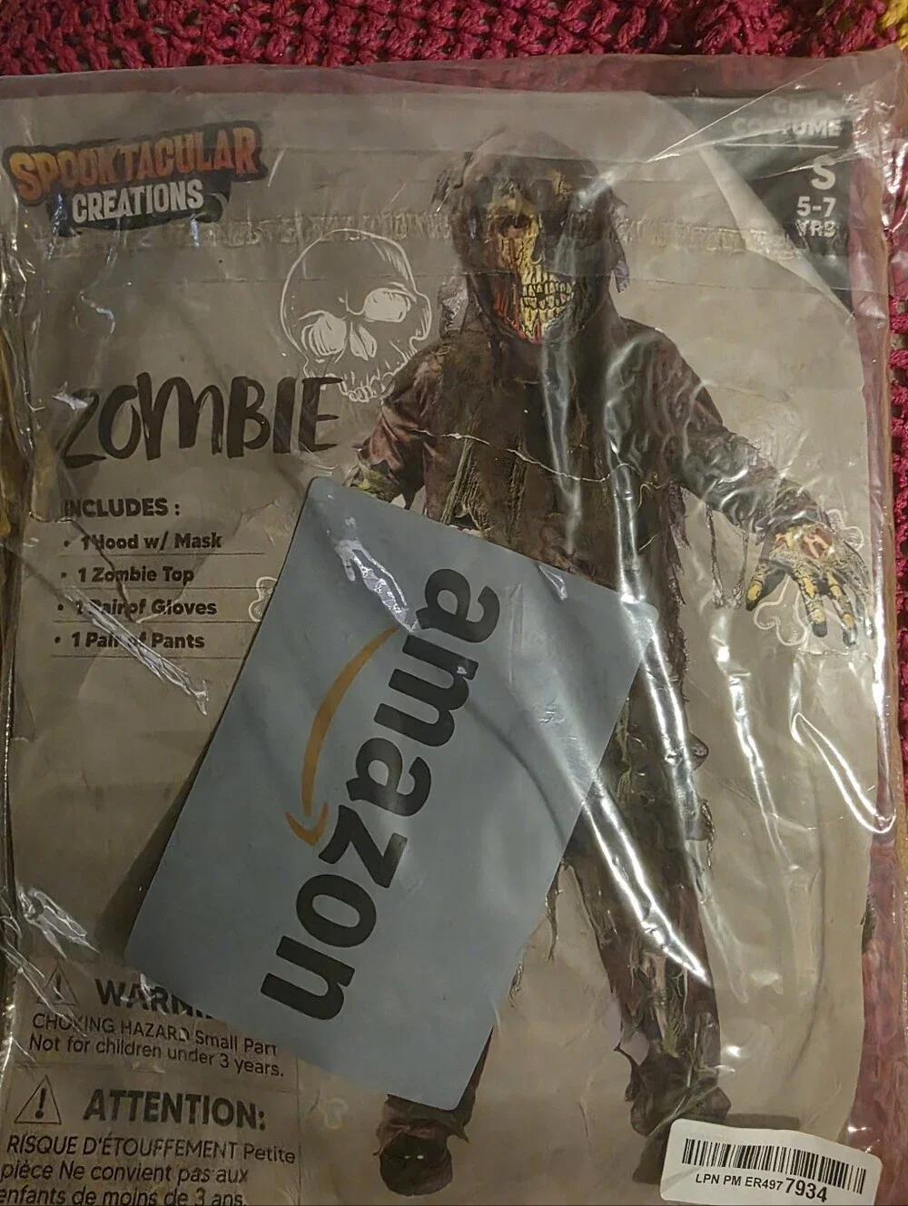 Zombie Costume - Dark Brown/Black